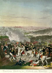 Vlucht van Napoleon I (1769-1821) Slag bij Waterloo, 18 juni 1815, 1816